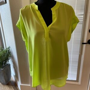 Sz S EUC neon yellow/green summer top